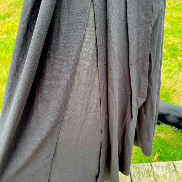 Black spaghetti strap jumpsuit w/ double slits - Picture 6 of 6